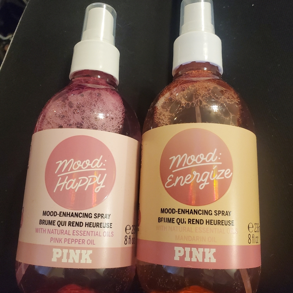Vs pink mood enhancing sprays! $6 each! Two of eac